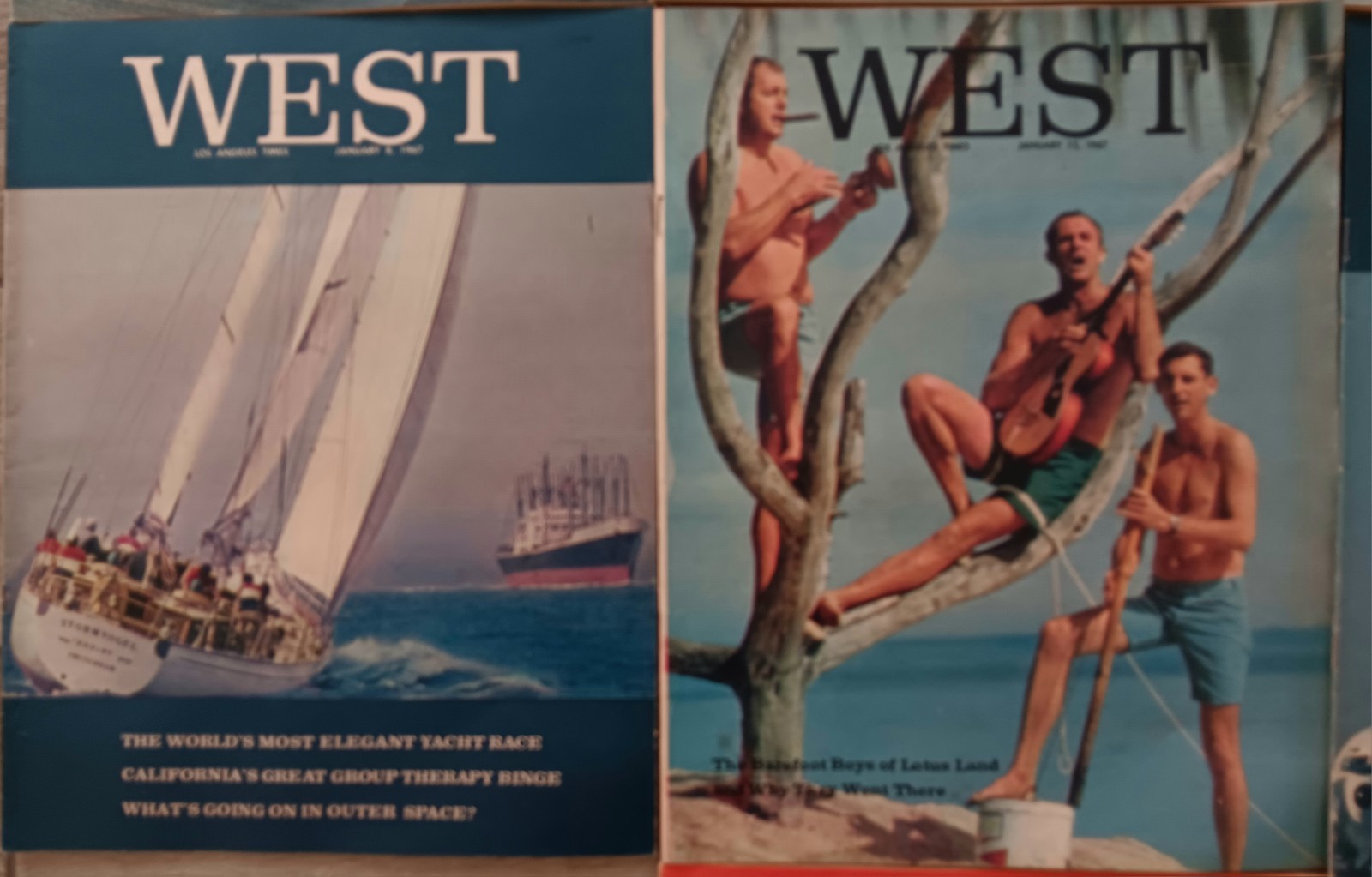 Lot Of 10 ☆ 1966, 1967 & 1968 Los Angeles Times WEST Magazines