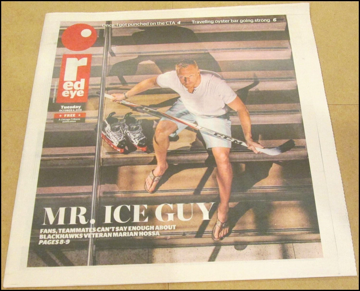 10/6/2015 Red Eye Newspaper Chicago Blackhawks Marian Hossa