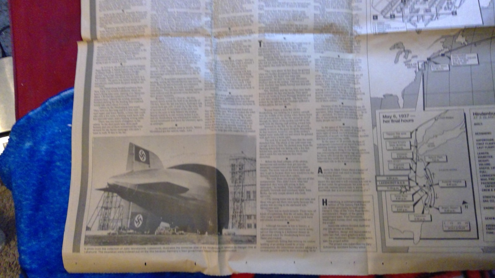 Hindenburg 1987 Commemorative Edition Newspaper, Asbury Park Press Pre-owned