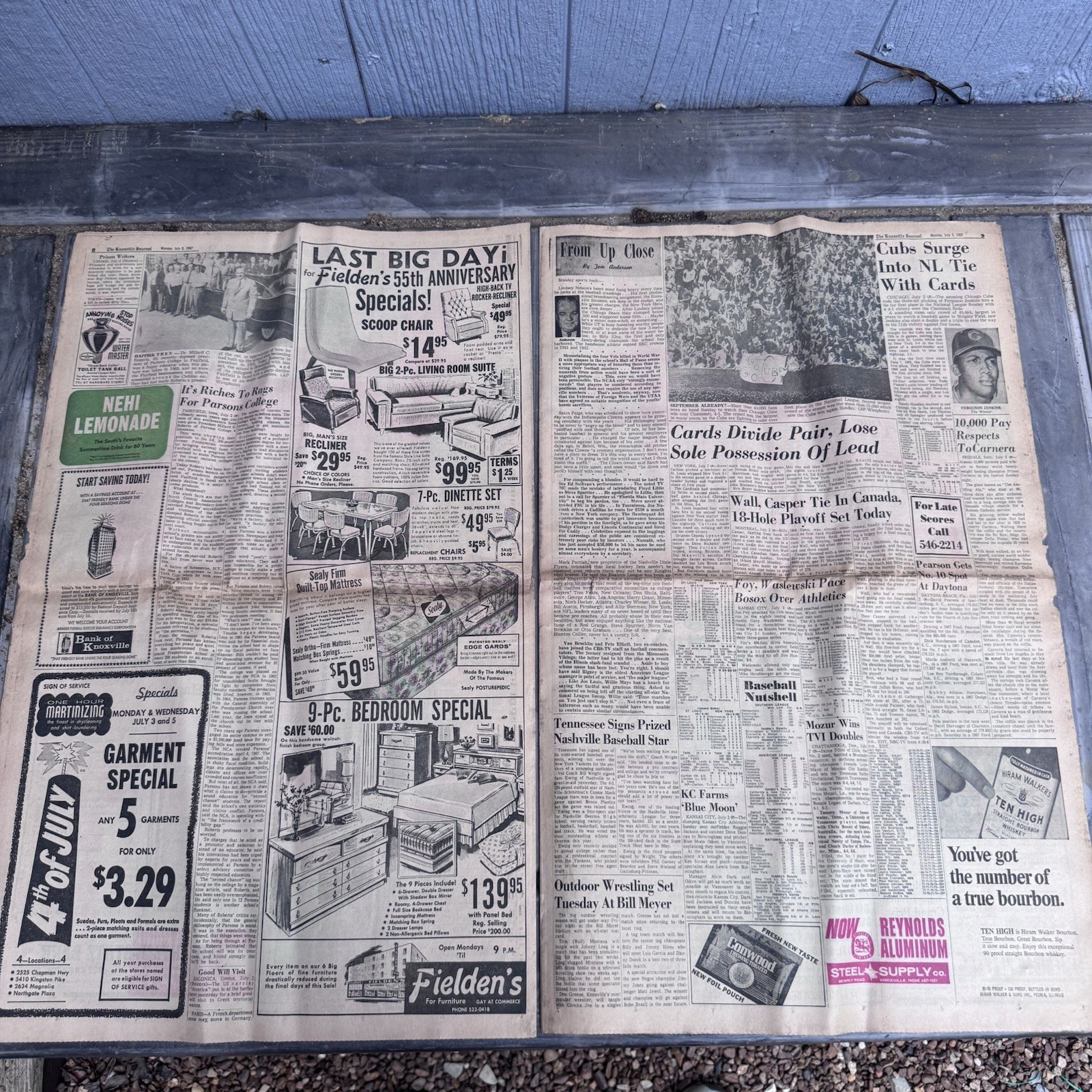The Knoxville Journal City Edition Knoxville Tennessee Monday July, 3rd 1967