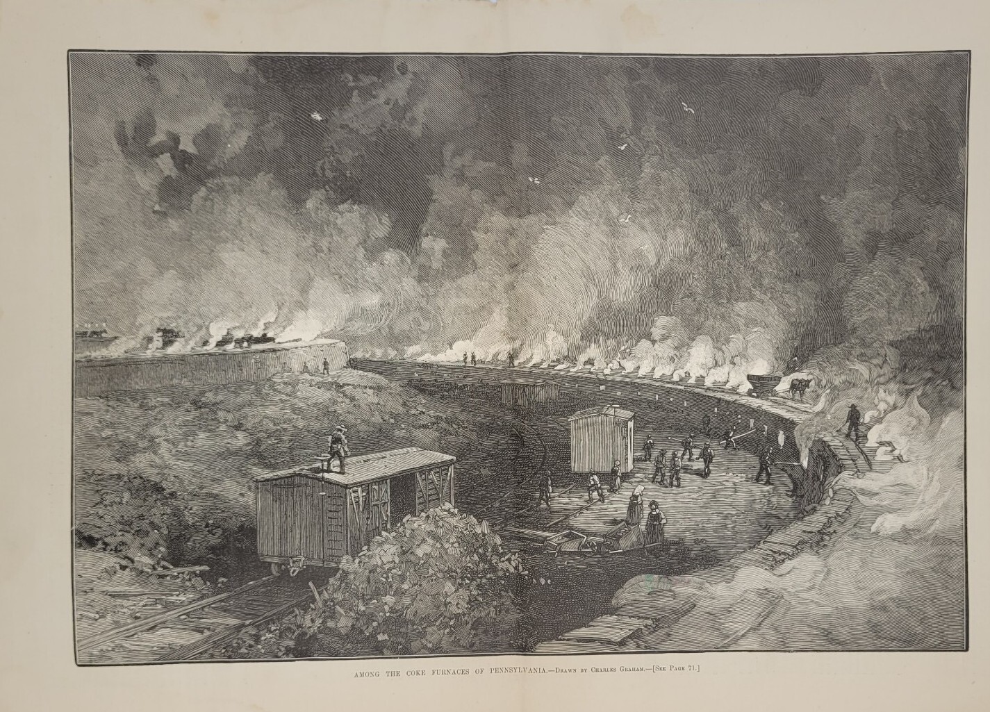 Harper’s Weekly 1/30/1886 “Apaches are coming” famous print by Remington