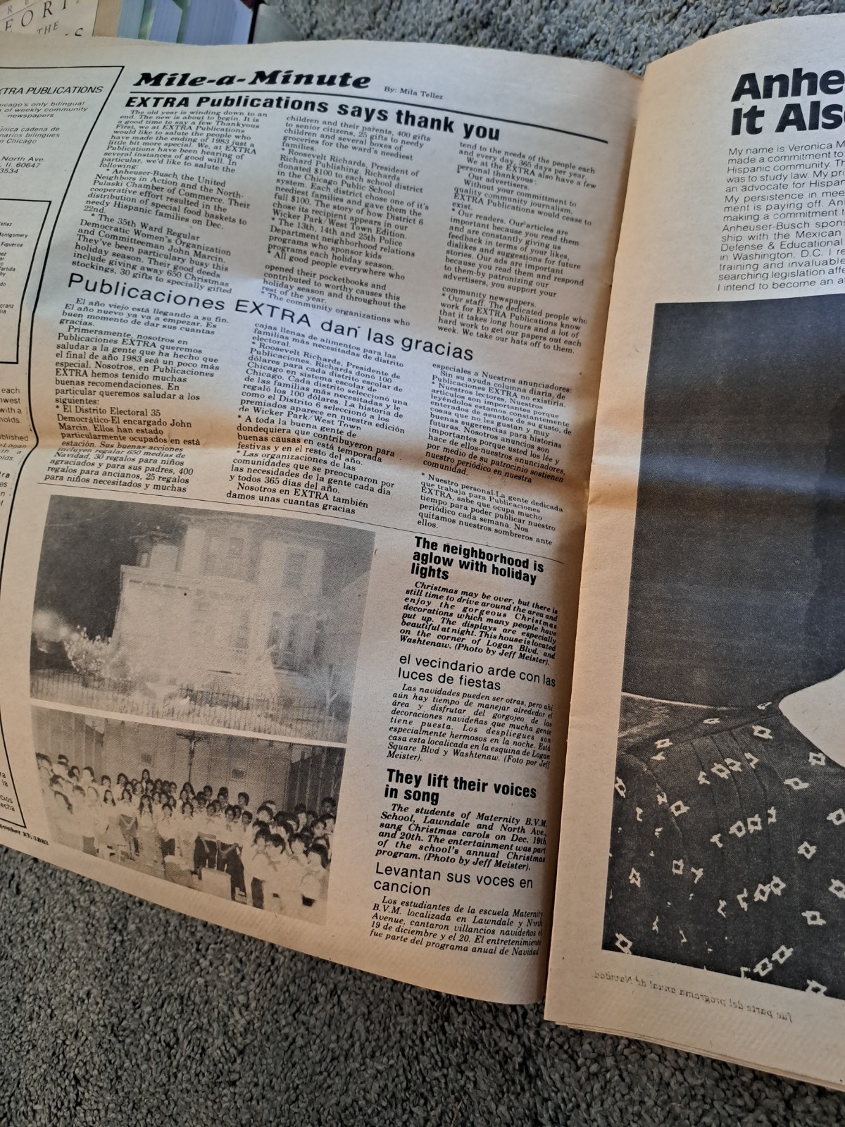 December 28 1983 Logan Square Extra Newspaper Chicago