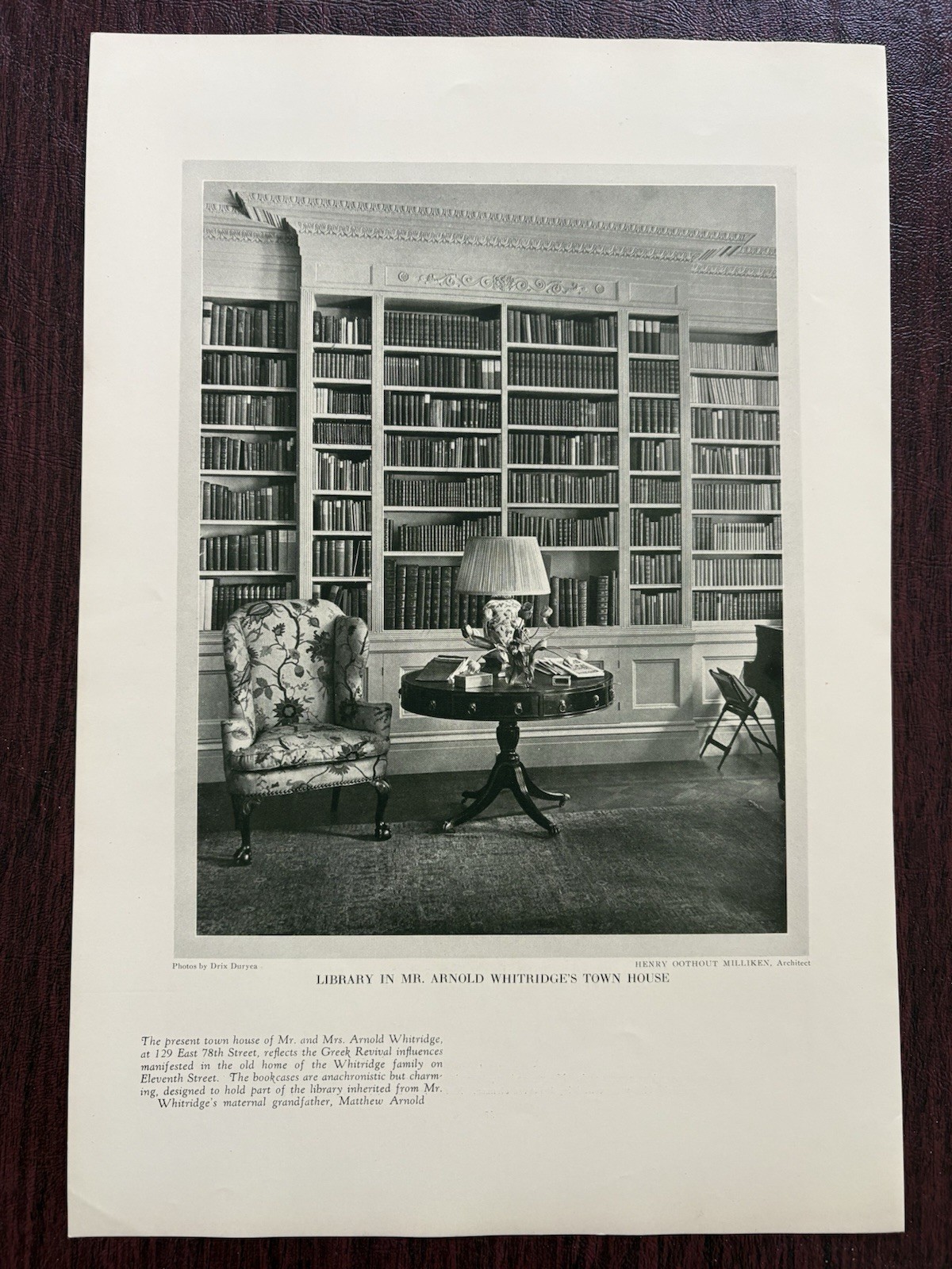 Arnold Whitridge Town House New York City 129 East 78th St 3 Vintage Photos 1928
