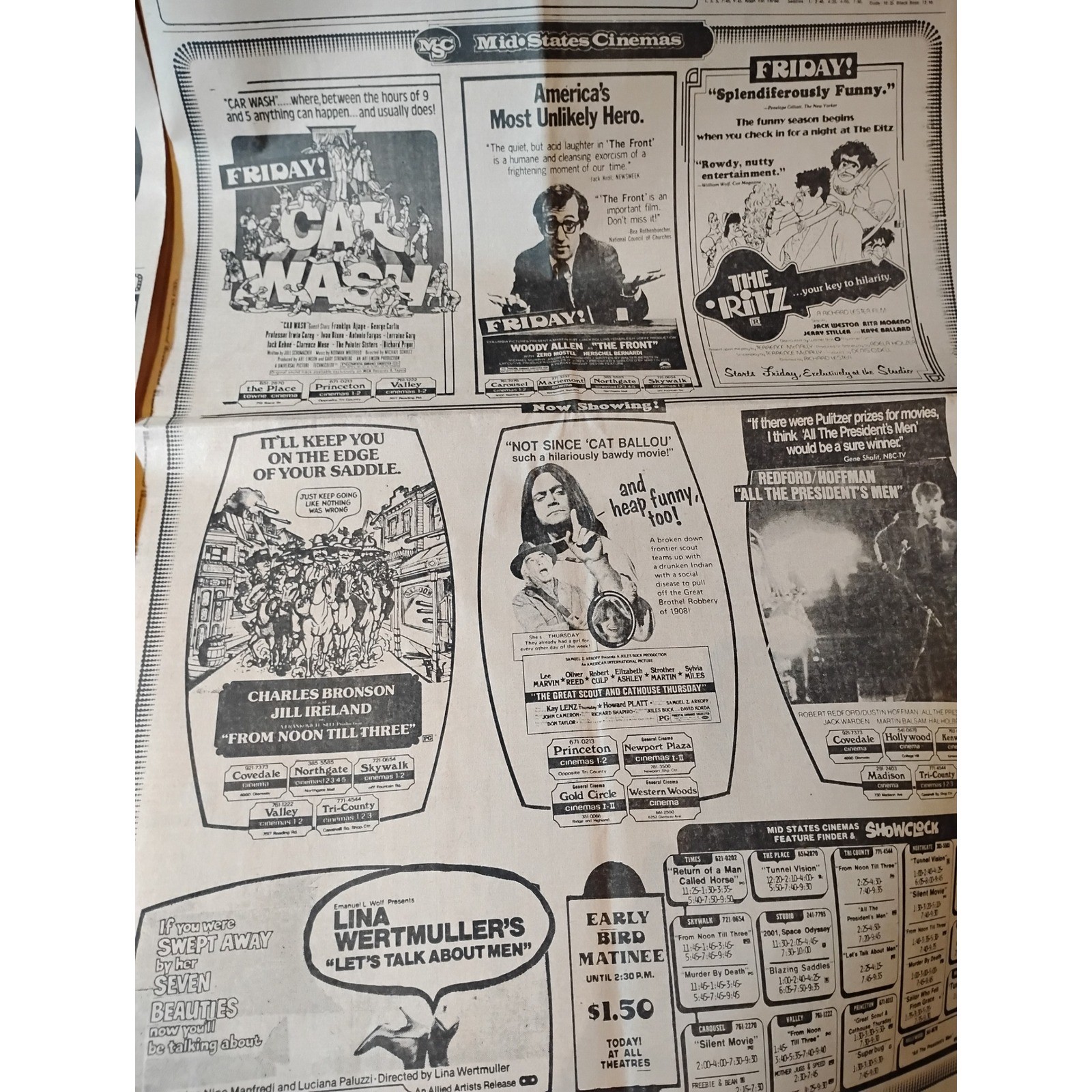 VTG Cincinnati Post Sport Section Reds Yankees Series Rose Driesen 76 Stocks Ads