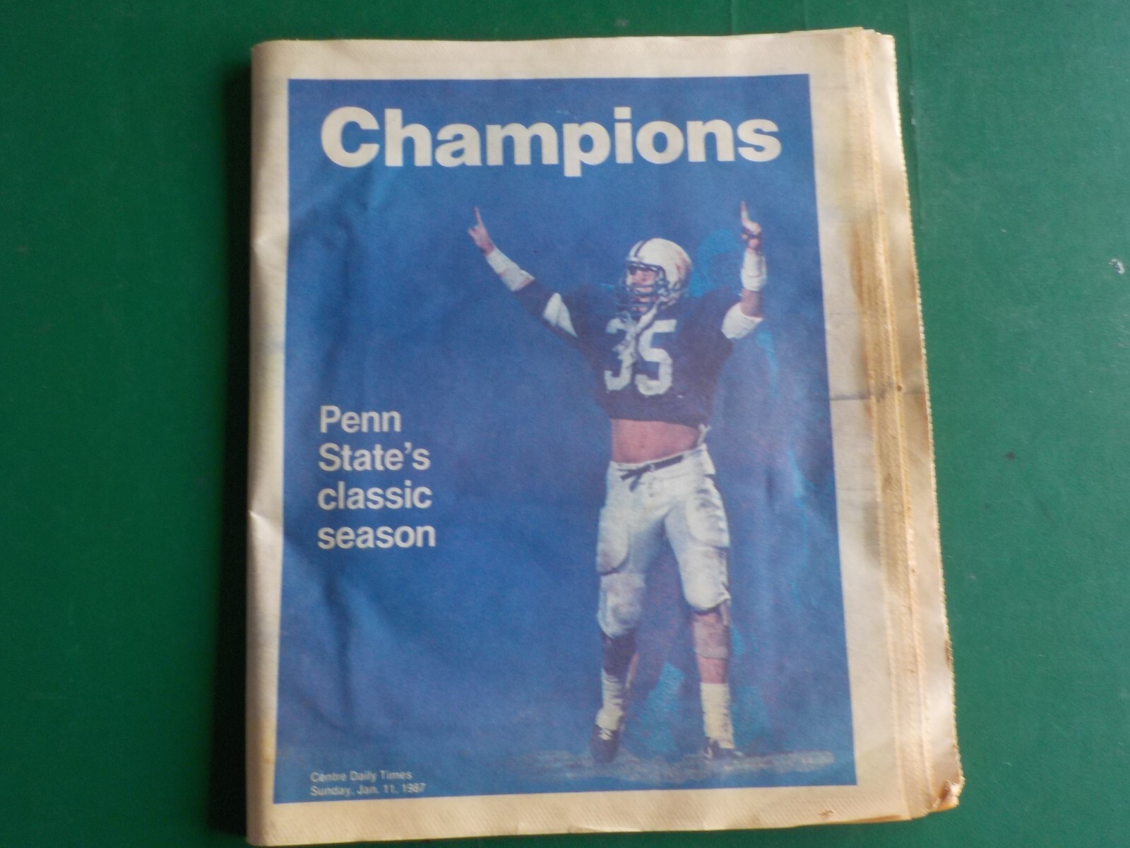 1/11/1987 THE CENTRE DAILY TIMES “Penn State’s Classic Season” (BM 3)