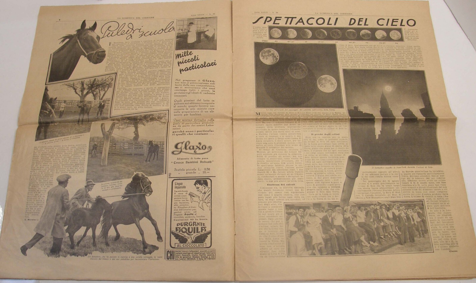 SEPTEMBER 1932 LA DOMENICA DEL CORRIERE ITALIAN NEWSPAPER QUEEN ELENA COVER