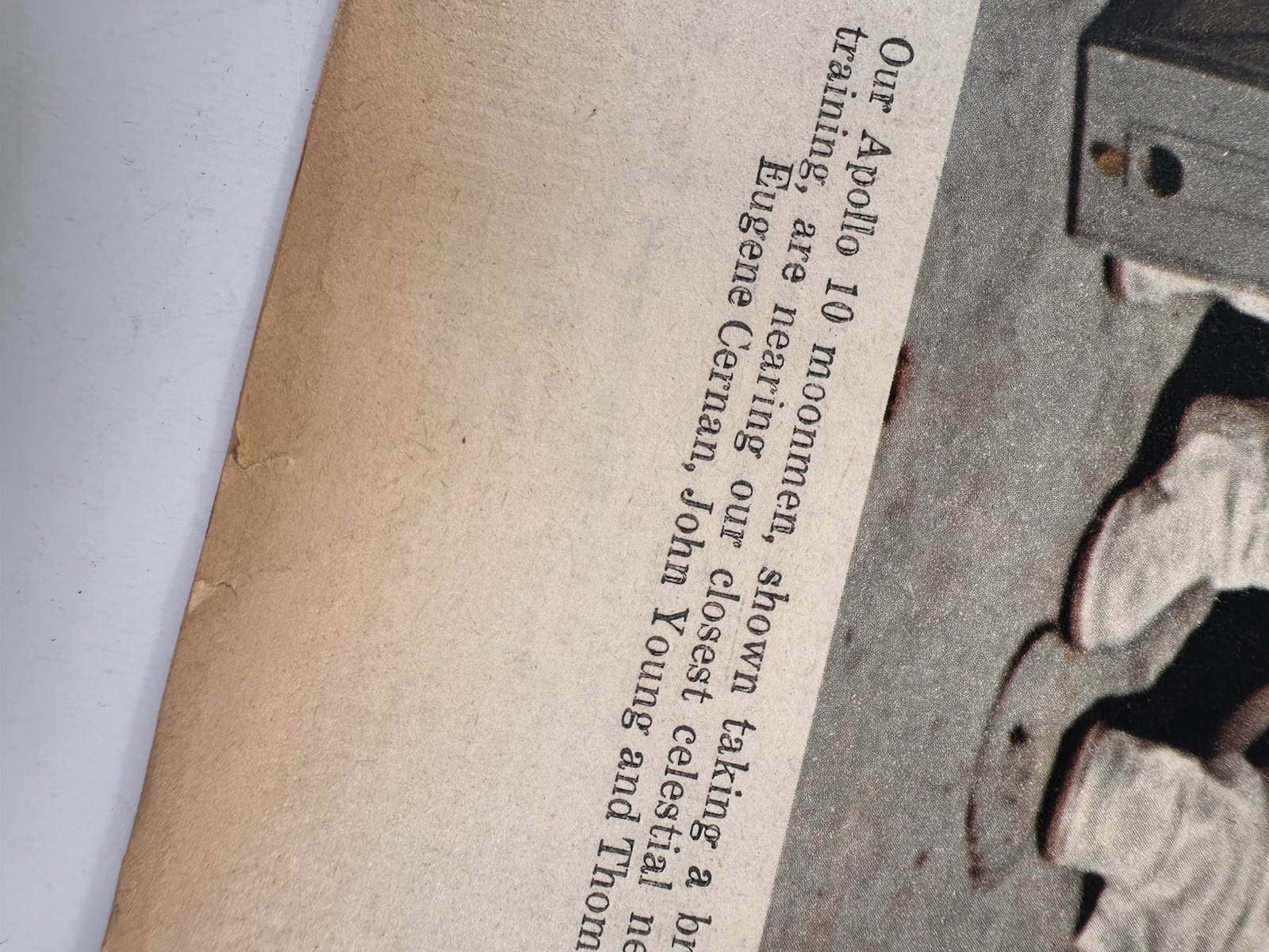 VTG May 20 1969 NY DAILY NEWS HEADLINE Apollo 10 Color Front & Back