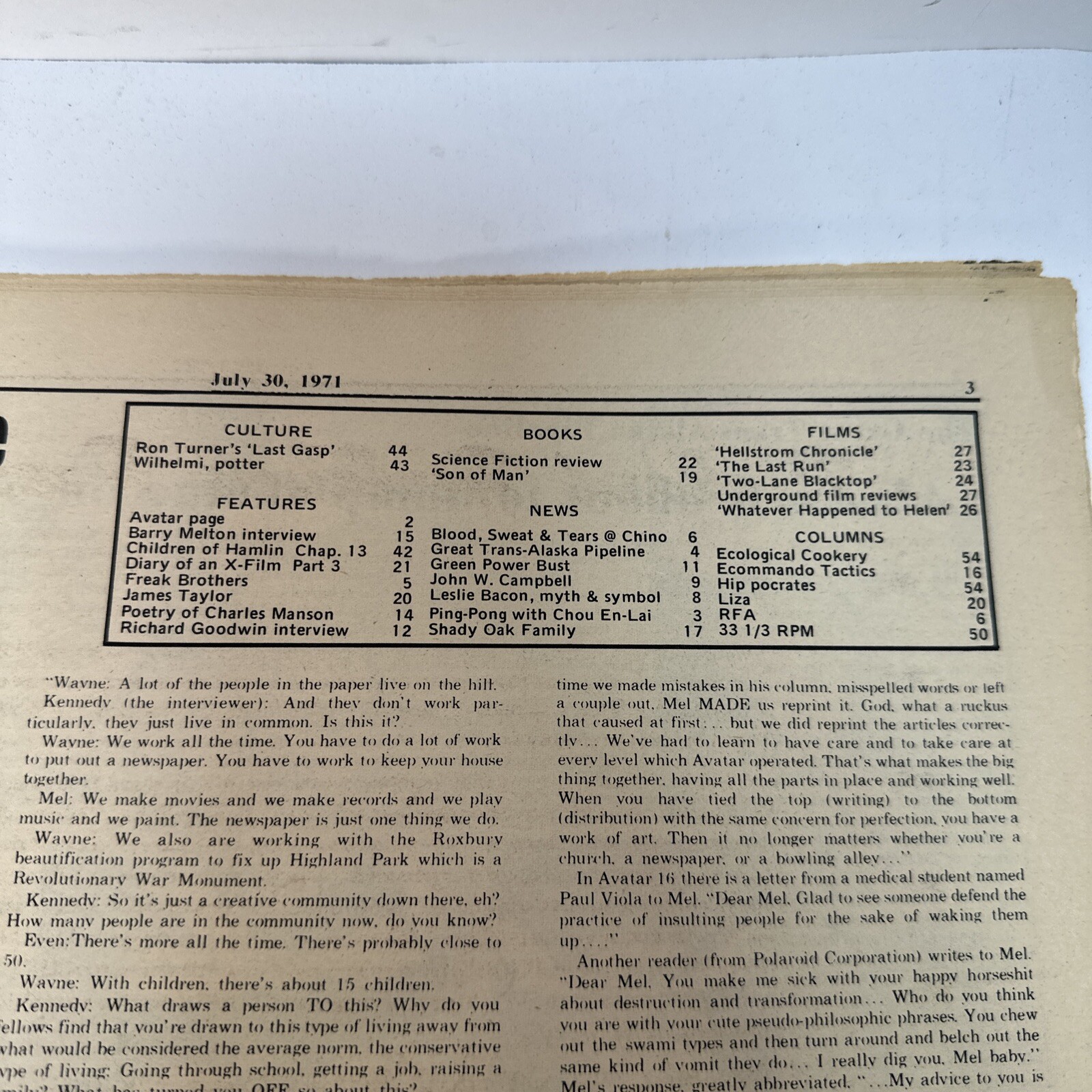 1970s CounterCulture Underground LGBT Los Angeles Free Press July 30 1971