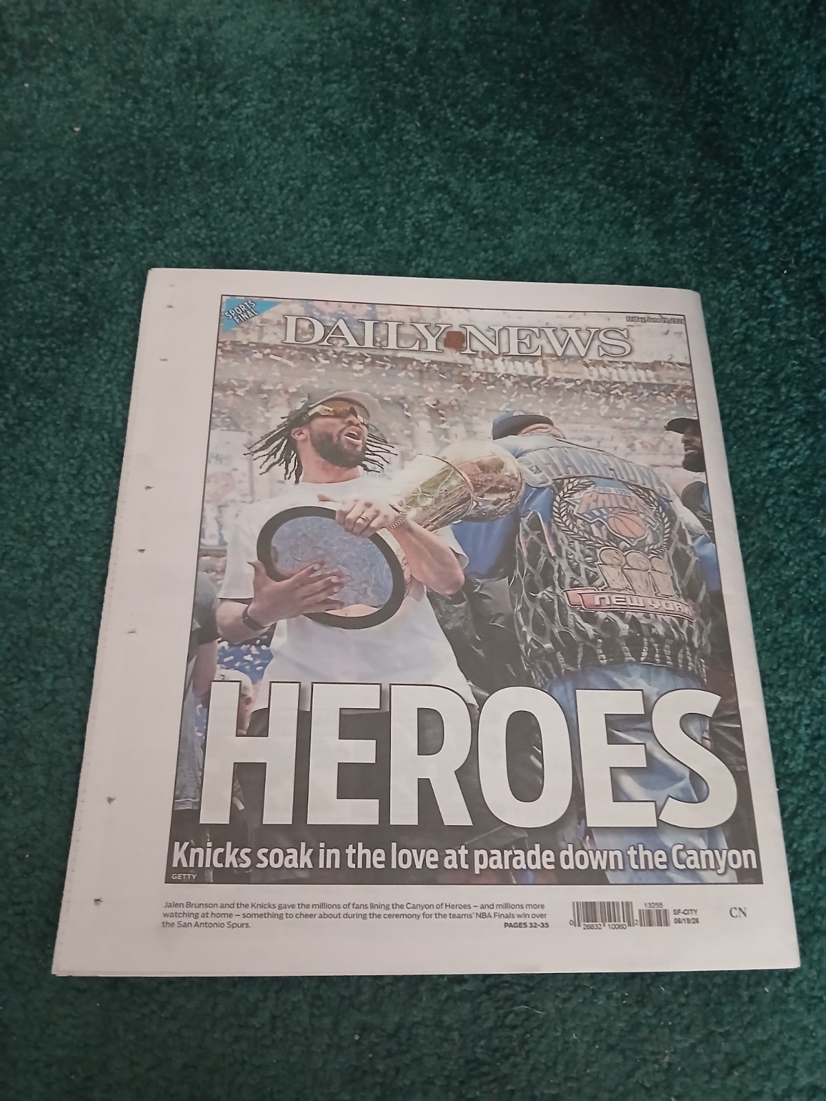 New York DAILY NEWS June 19th 2026 “KNICKS” Parade Special Kings Of NEW YORK