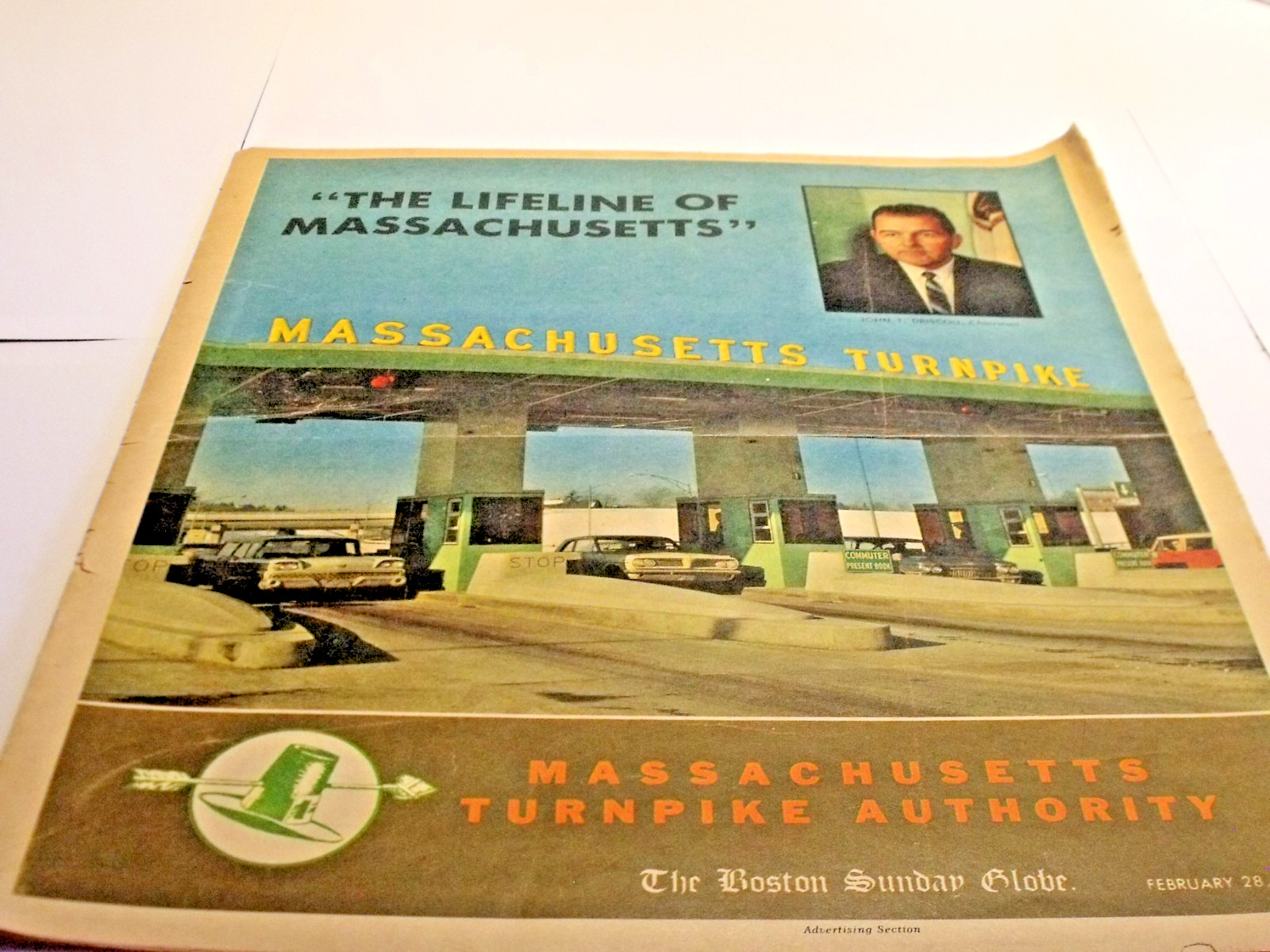 Massachusetts Turnpike The Lifeline of MA Boston Sunday Globe Supplement 1965