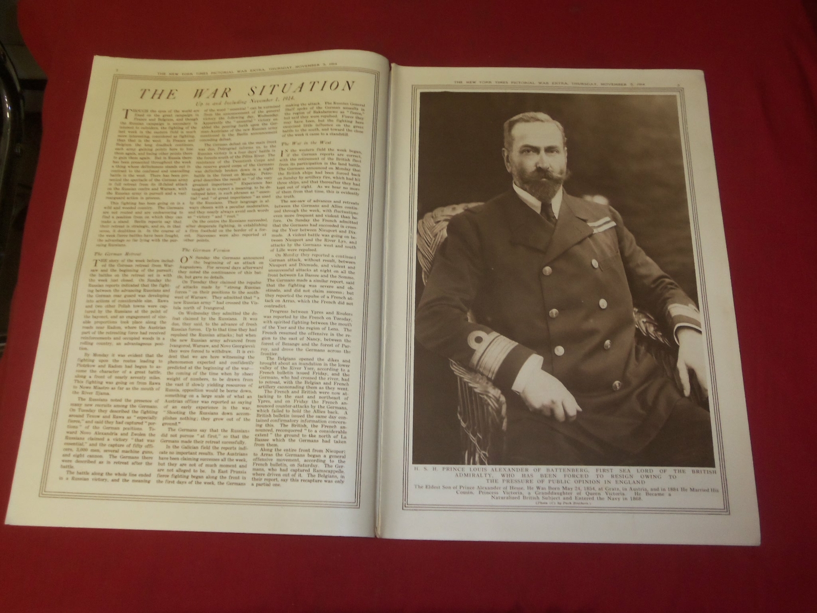 1914 NOVEMBER 5 NY TIMES PICTORIAL WAR EXTRA SECTION – INDIAN LANCER – NP 3936