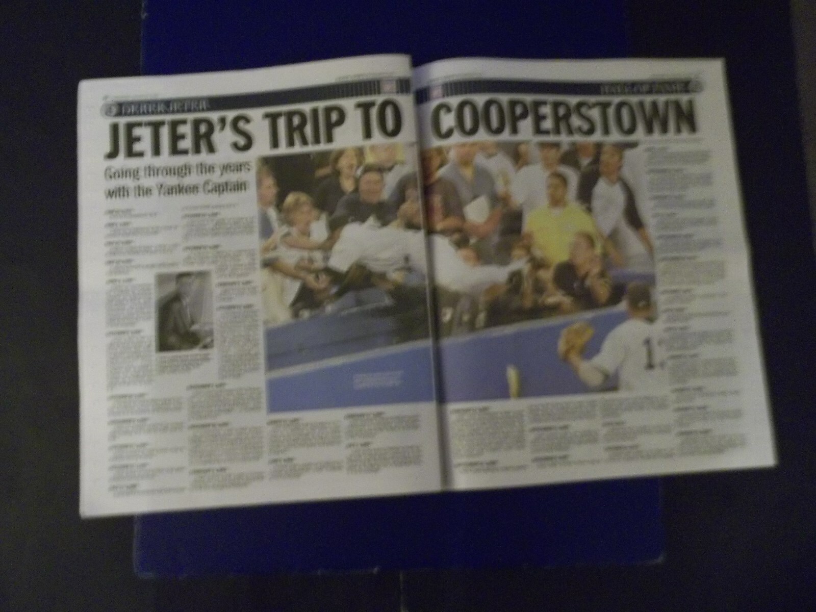‘DEREK JETER’ “HALL OF FAME 2020” DAILY NEWS 1/21/20 & 1/22/20