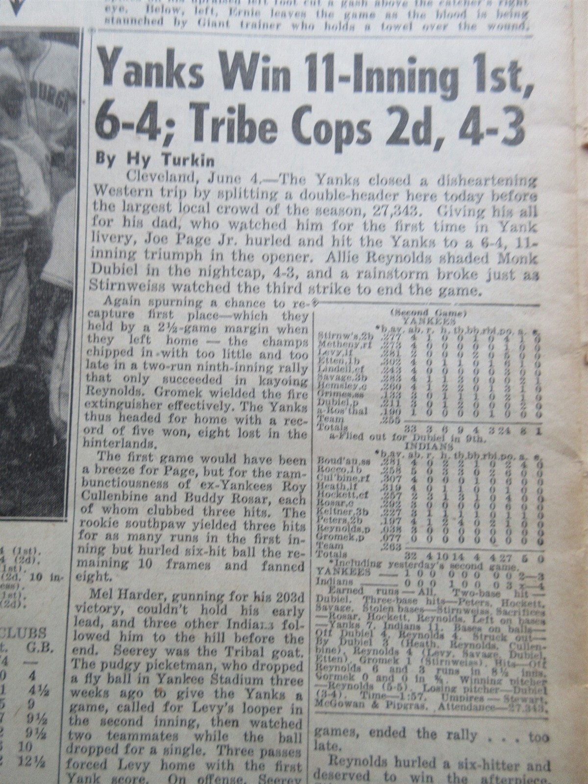 New York Daily News June 5, 1944 ROME FALLS WWII