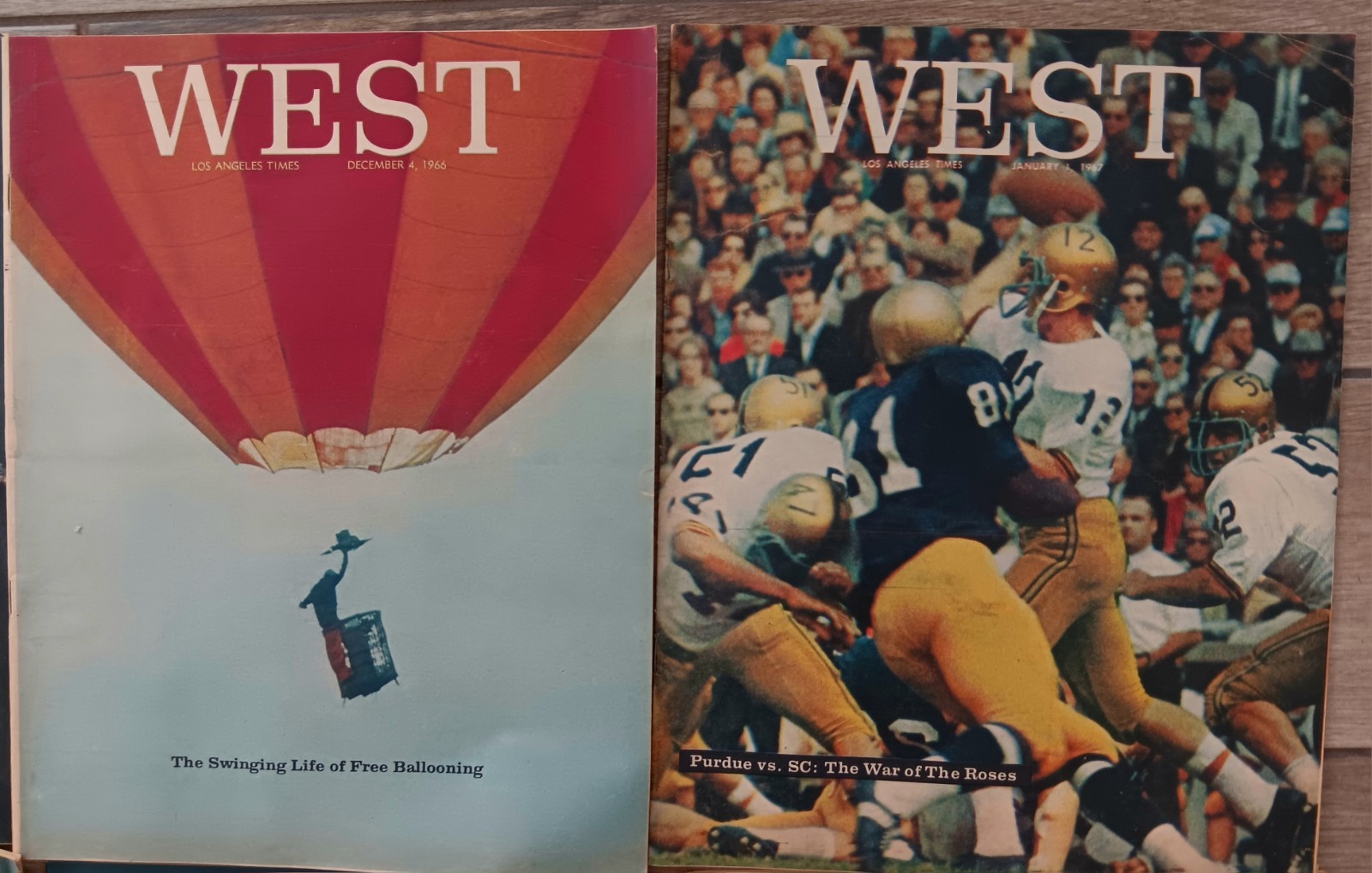 Lot Of 10 ☆ 1966, 1967 & 1968 Los Angeles Times WEST Magazines