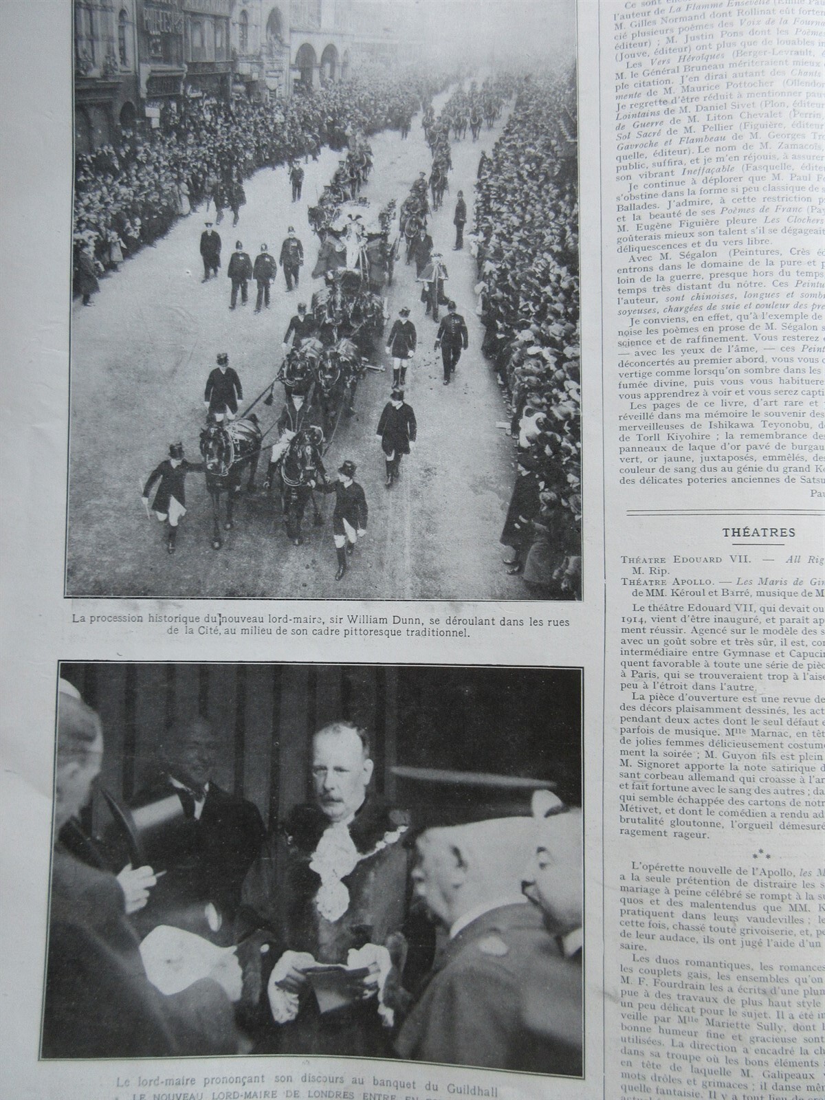 LE MONDE ILLUSTRE Nov 25, 1916 WWI French magazine