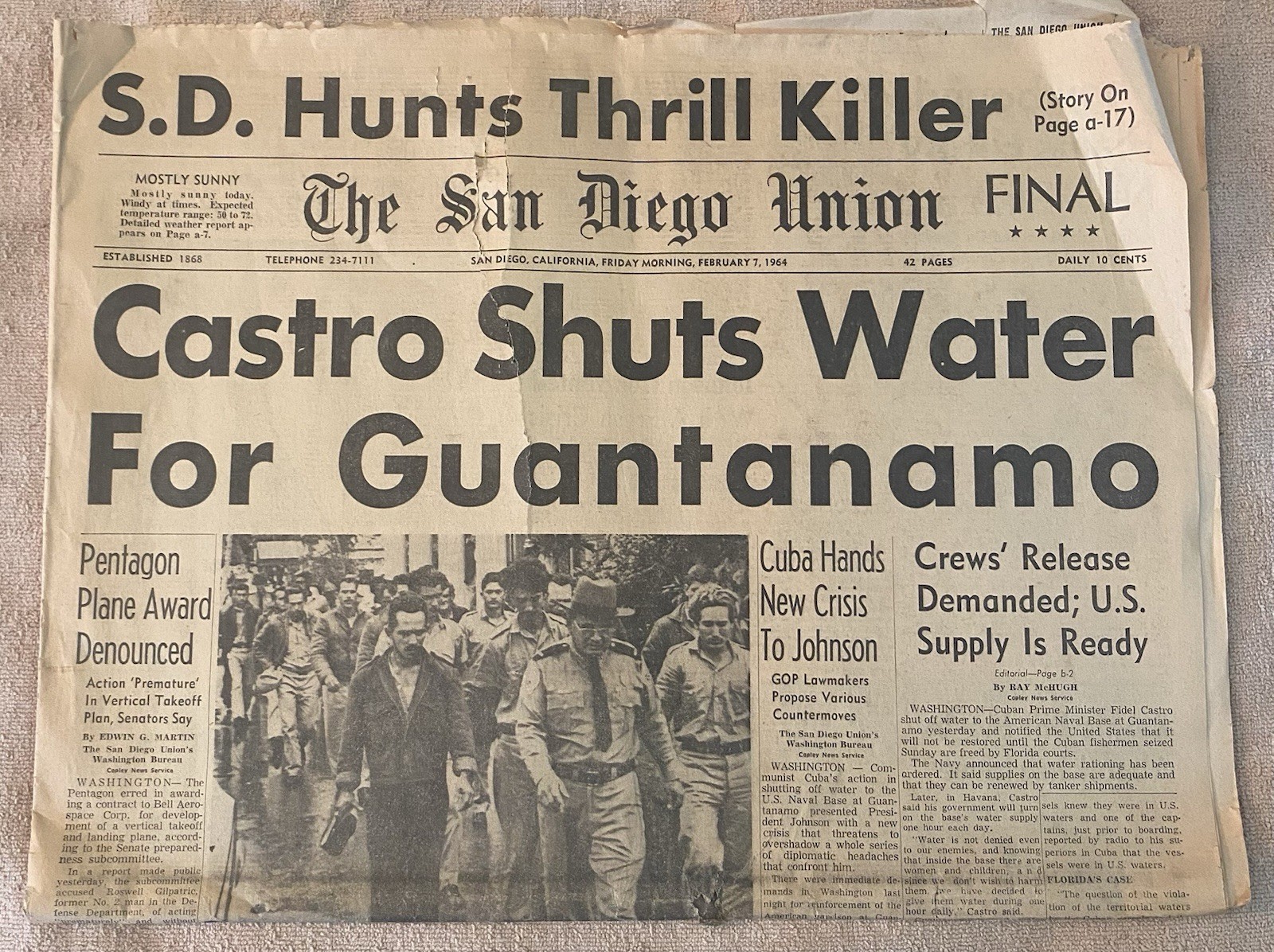 Collection of Vintage Newspapers Featuring Historic Events, 1964-2003, Lot of 14