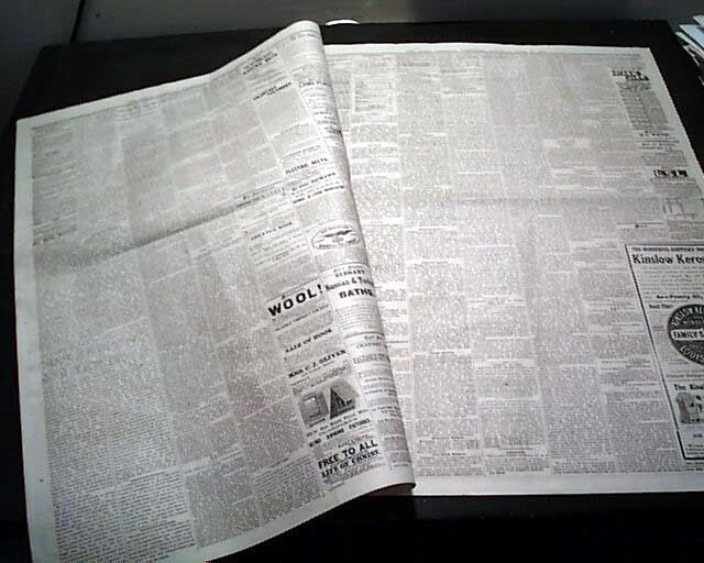 Early NASHVILLE TN Davidson County Tennessee American Southeast 1871 Newspaper