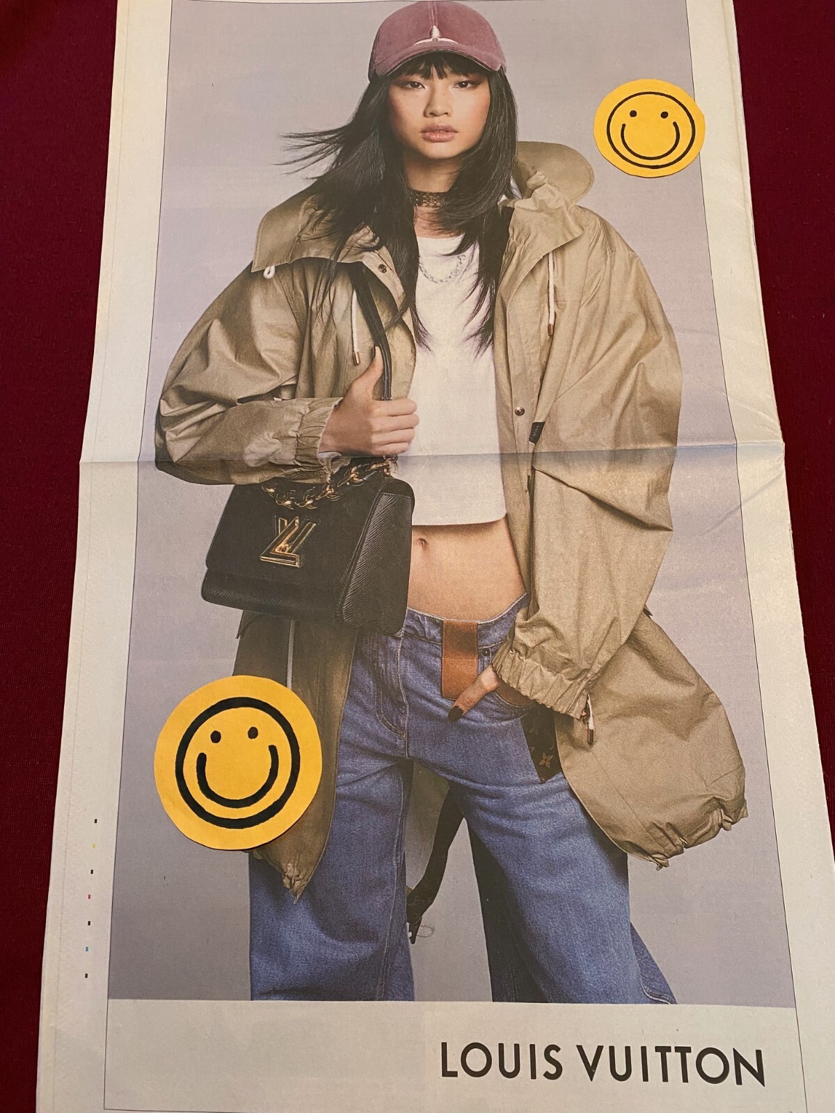 LOUS VUITTON JEWELRY BAG CLOTHING NEWSPAPER PAGE AD WALL STREET JOURNAL WSJ ;