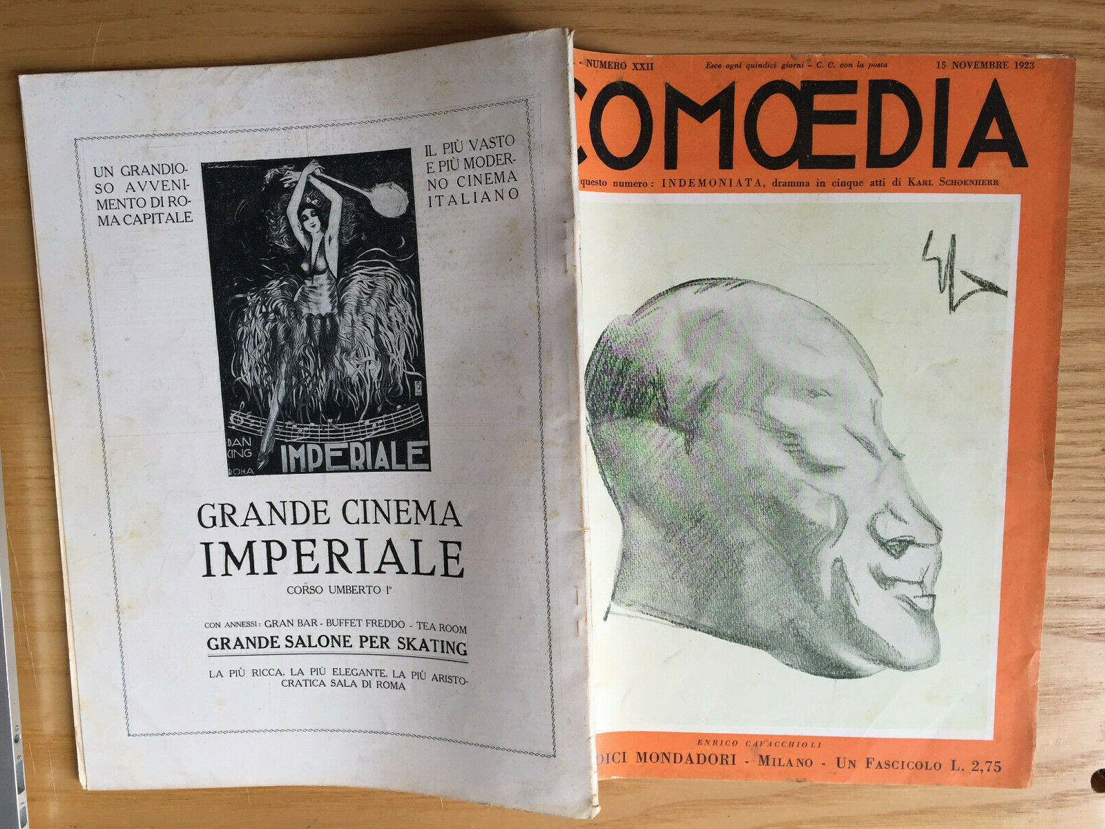 MONDADORI COMEDIA PERIODICO COMEDIA E VITA THEATRALE N 22 1923 S. D’AMICO 2/19