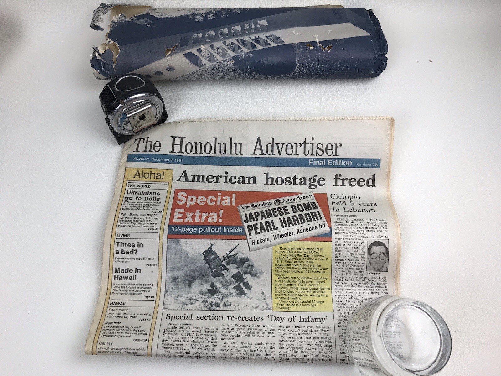 Pearl Harbor Commemorative Edition Newspaper (1991 Memorial) 50th Years Lot