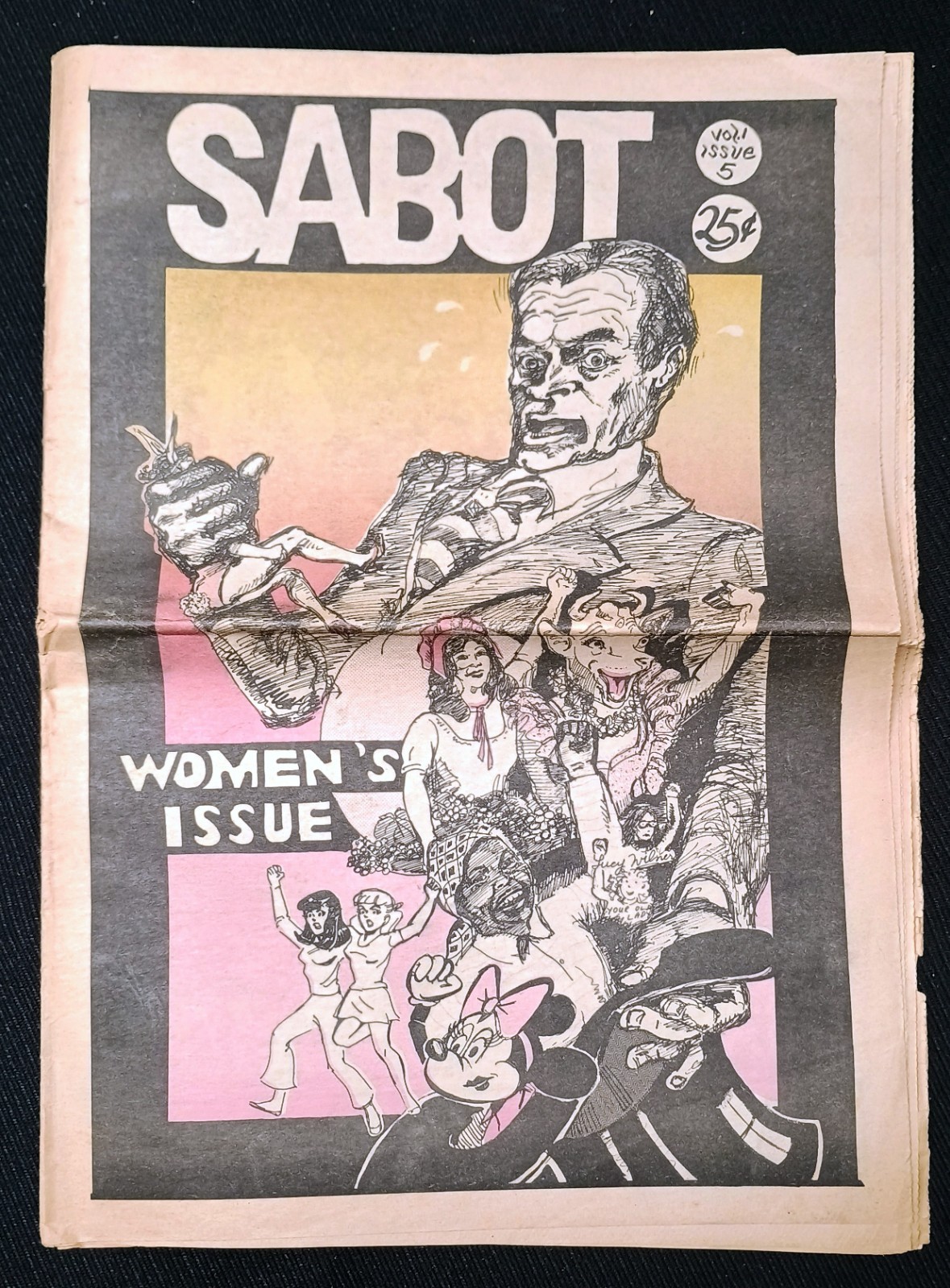 SABOT #5 Seattle Women underground newspaper 1970 Weathermen witches gay rights