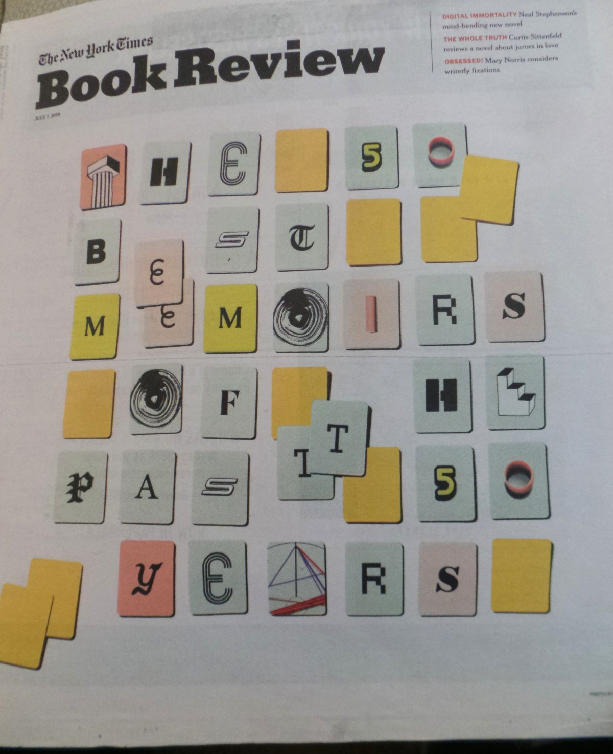 3 NY Times Book Review Memoir Issues 2019, 2022; 2023: the 50 Best; The Rich NF