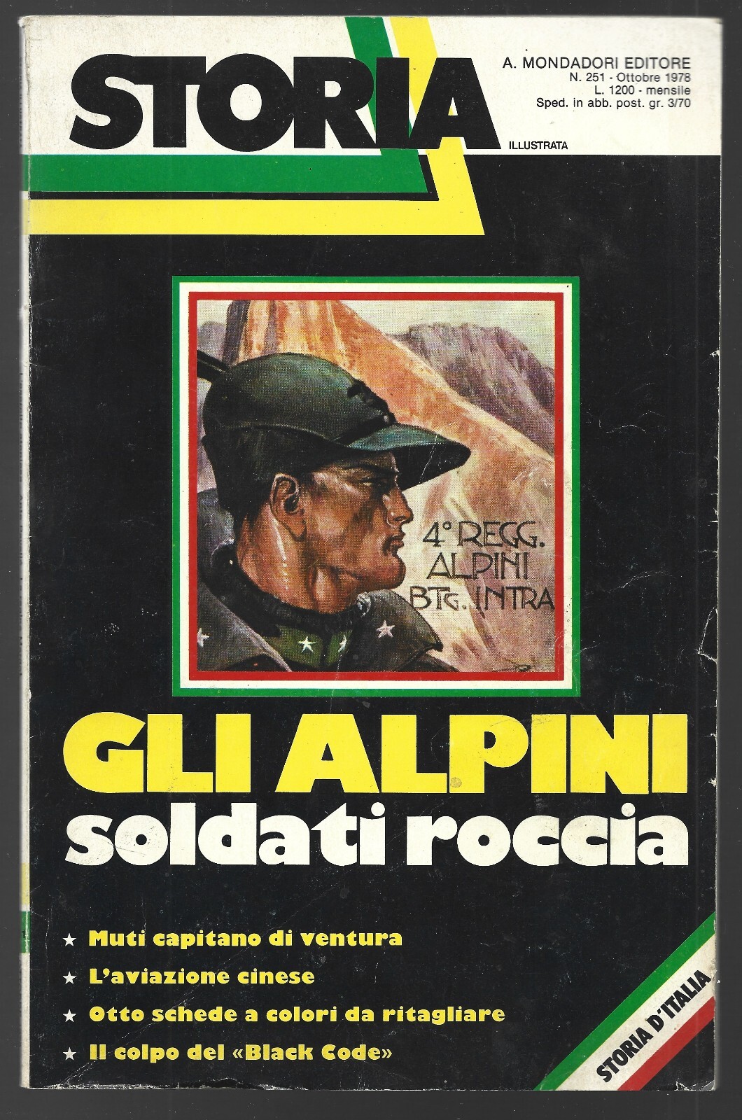 ILLUSTRATED HISTORY No. 251 October 1978 – The Alpine Rock Soldiers – MONDADORI