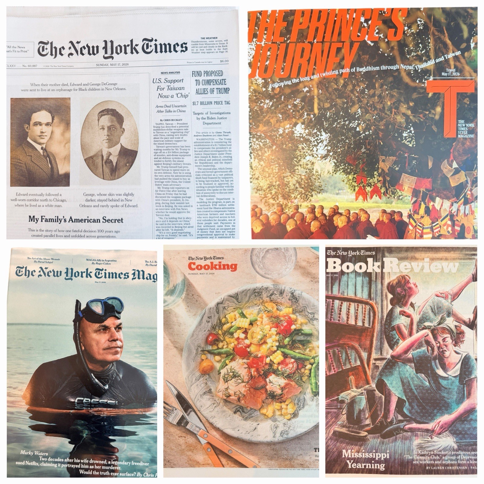 The New York Times Newspaper May 17 2026 SUNDAY Complete Print Paper UNREAD Nyt