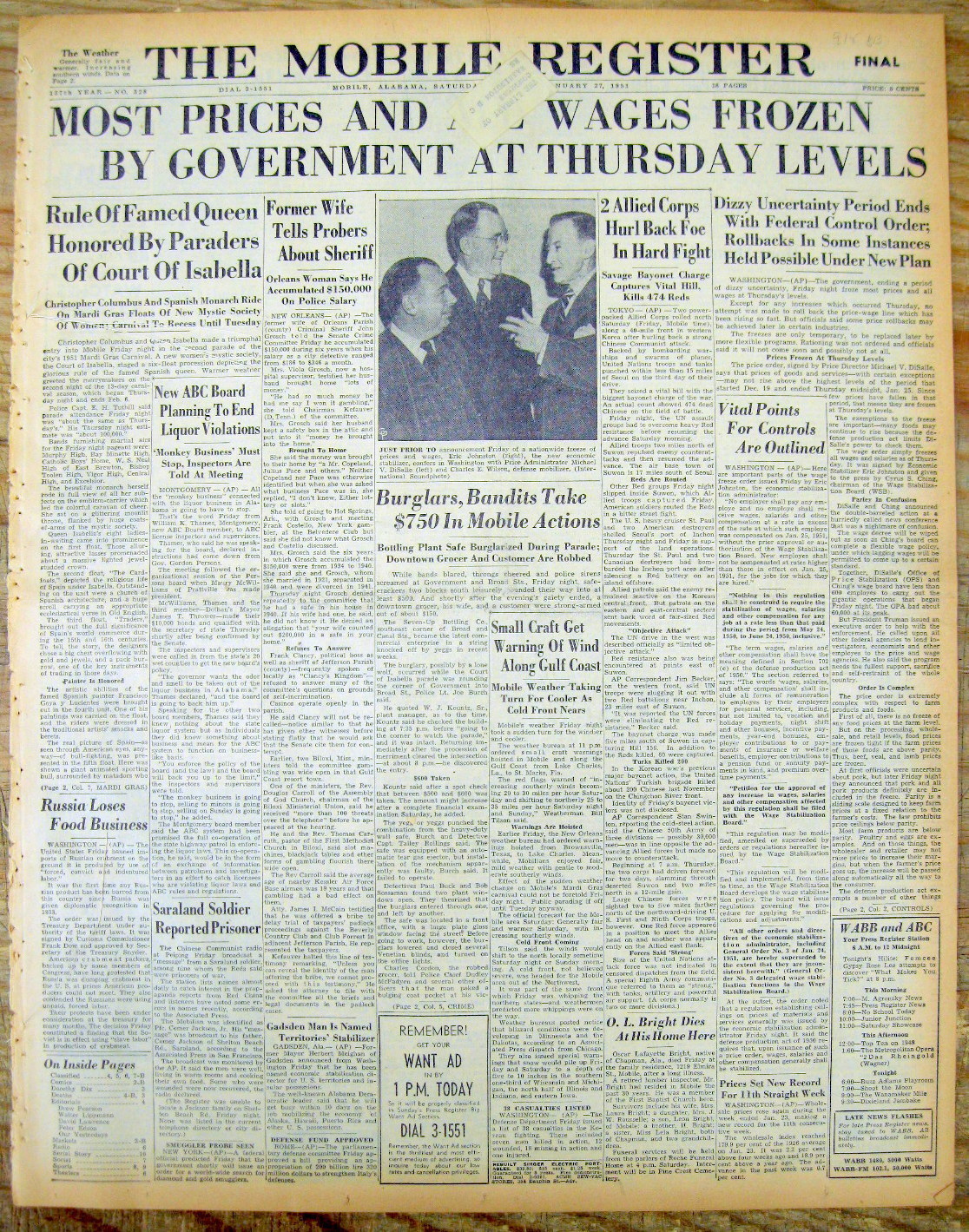 1951 newspaper MEL OTT & JIMMY FOXX elected to BASEBALL HALL OF FAME Cooperstown