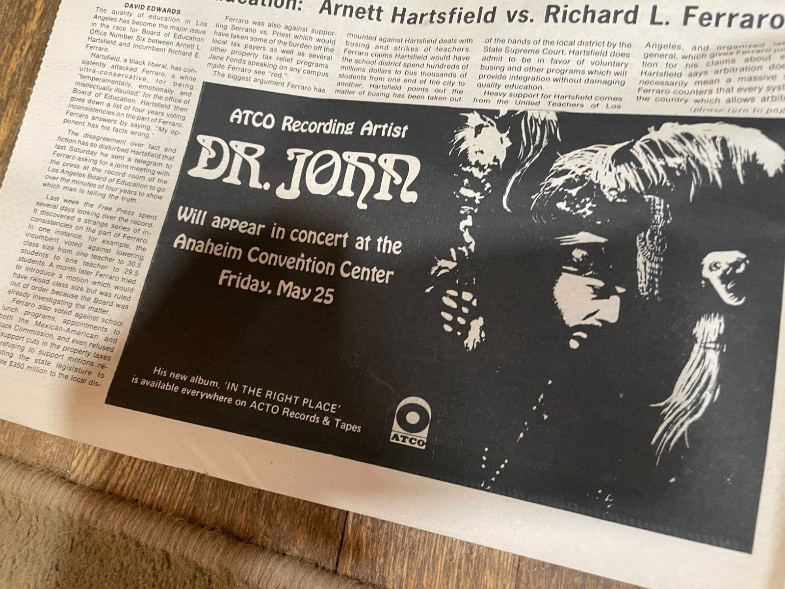 Los Angeles Free Press Newspaper May 1973 Alice Cooper Dr John Muddy Waters