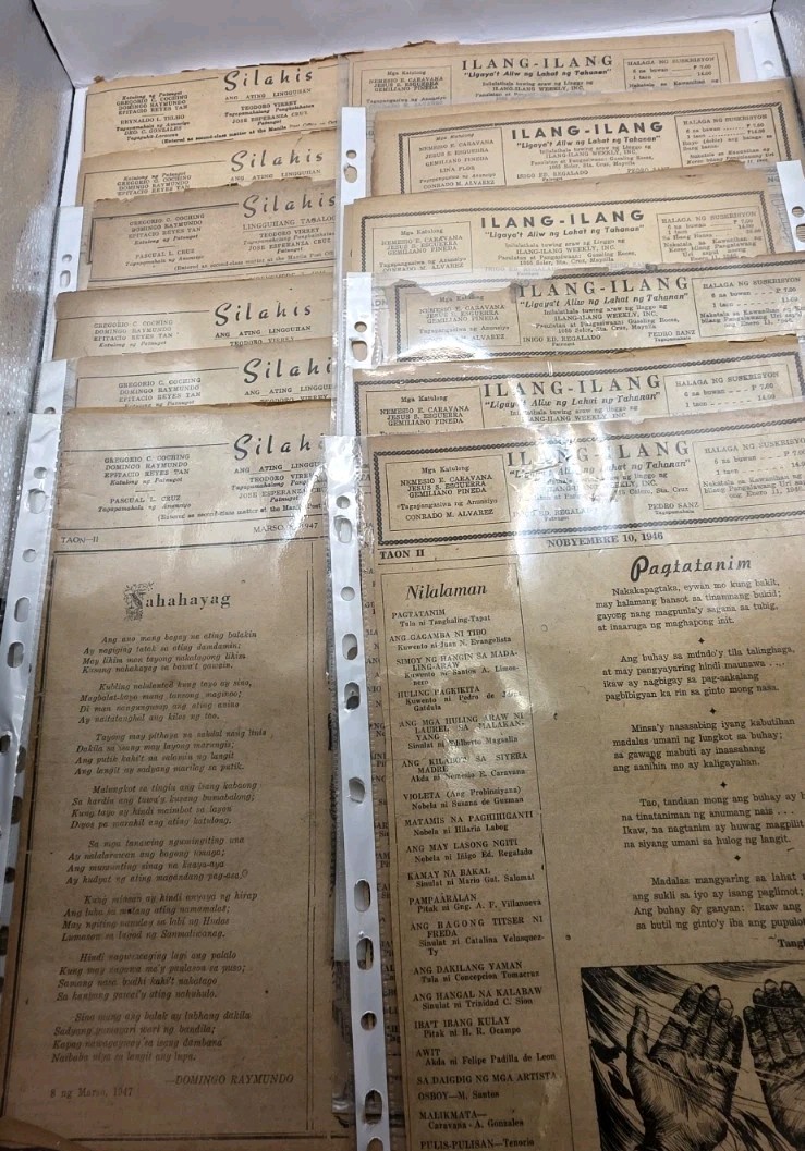 1946-1947 Philippine Weekly Publication “Silahis” & “ILang-ILang” Clippings.19pc