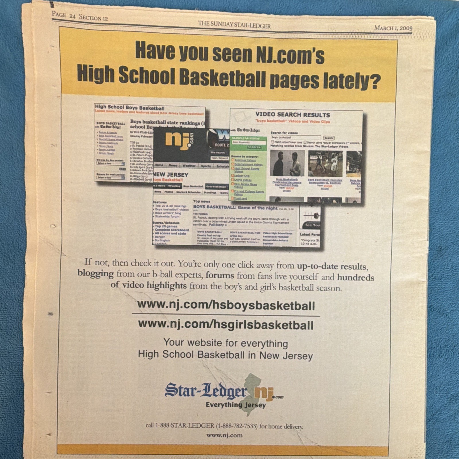 2009 Kyrie Irving Star-Ledger Hoops Heaven High School Basketball Newspaper