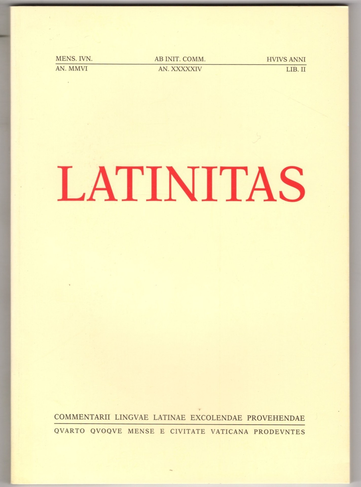 LATINITAS – N 2 – 2006