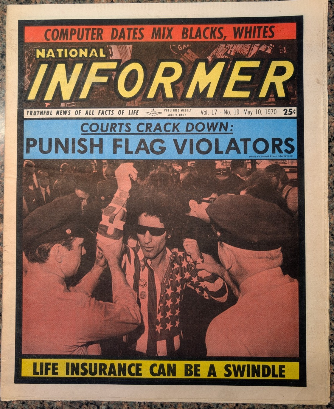 National Informer Newspaper 5/10/1970, “Black Men Arouse White Gals’ Desires”