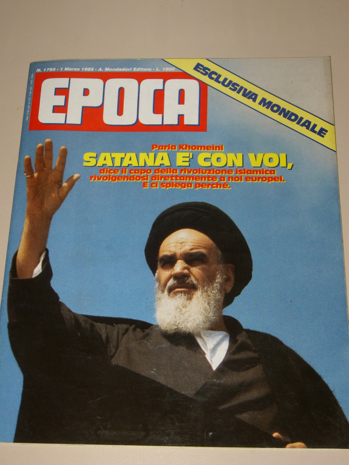 EPOCA=1985/1795=Ruhollah Khomeyni=RICCARDO BACCHELLI=ORNELLA VANONI GINO PAOLI=
