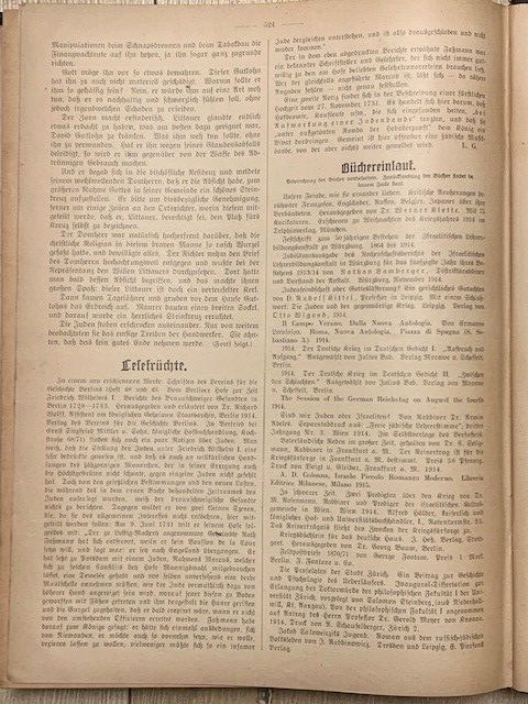 All 52 issues of the Journal “Jewish General Newspaper” Berlin 1914 rare
