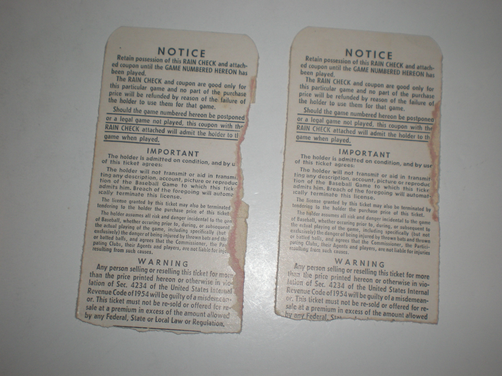 1961 World Series Game 4 Ticket Stubs Program Cincinnati Reds NY Yankees Lot Set