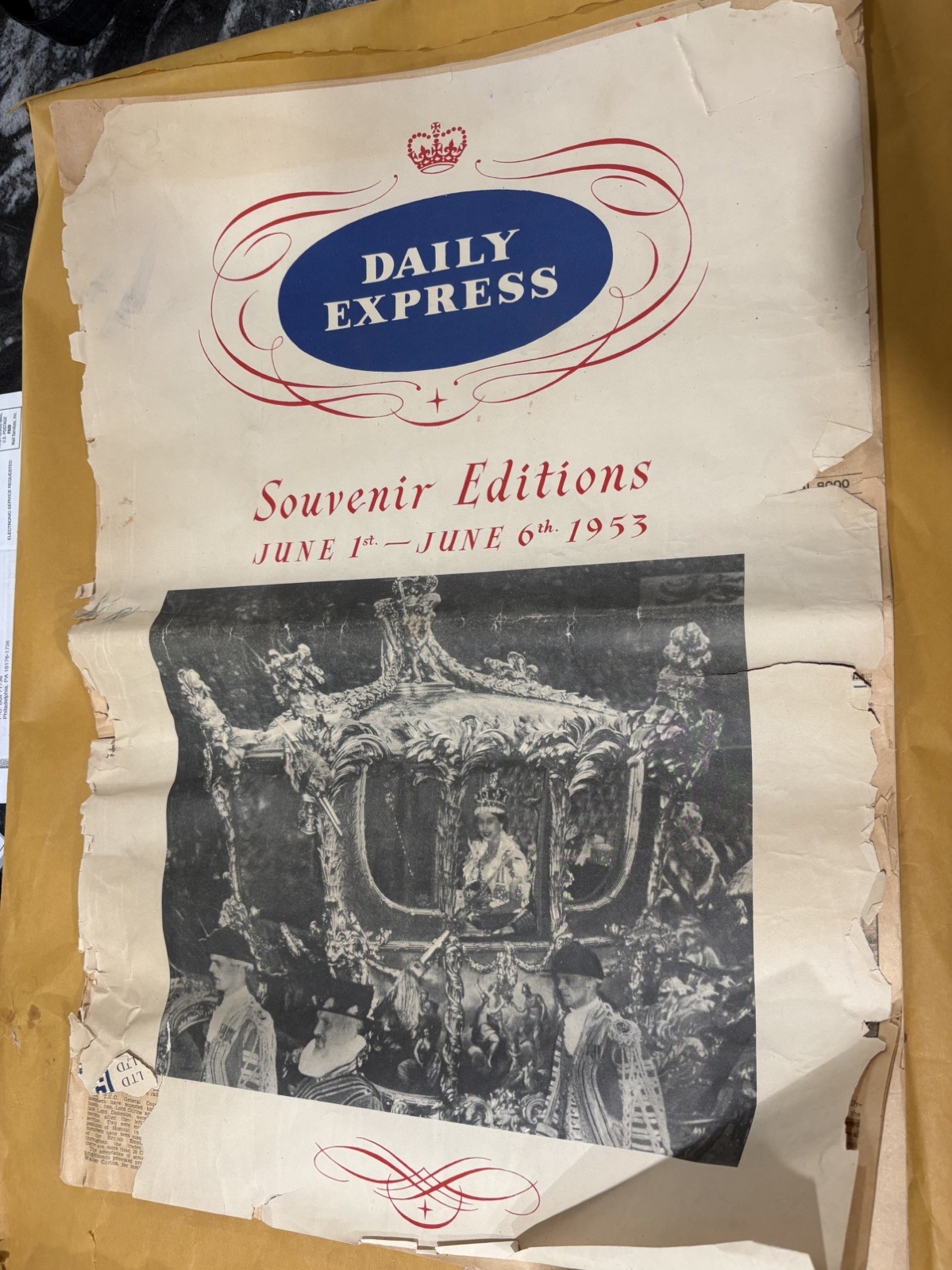Daily Express June 1st-6th 1953 Coronation Souvenir Edition Queen Eliz Newspaper