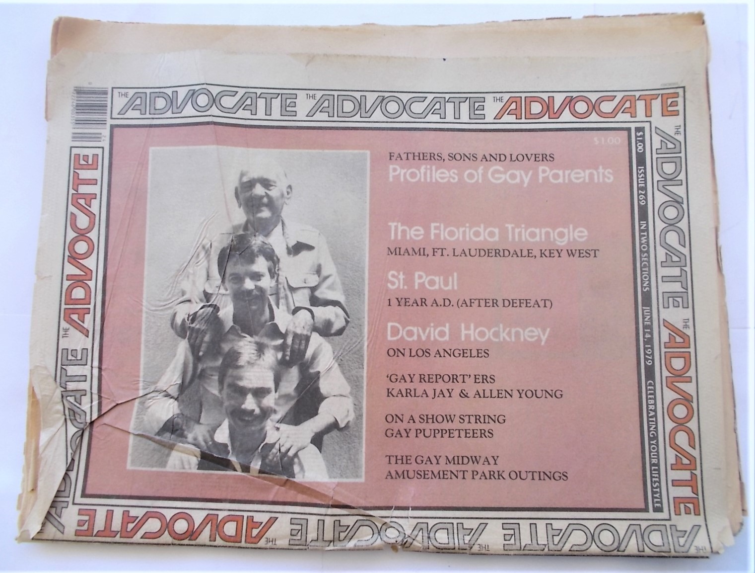 The Advocate #269 June 14, 1979 Newspaper Gay Parents David Hockney Key West