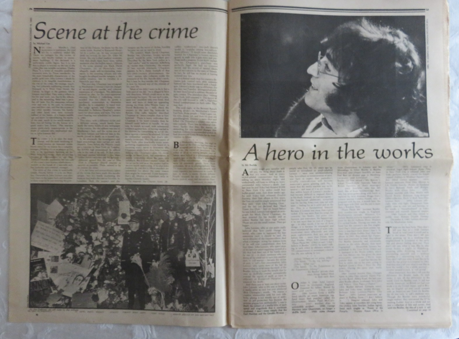 THE BOSTON PHOENIX DEC. 16, 1980, SECTION 1 ONLY ~ JOHN LENNON/WATER WAR/ADS
