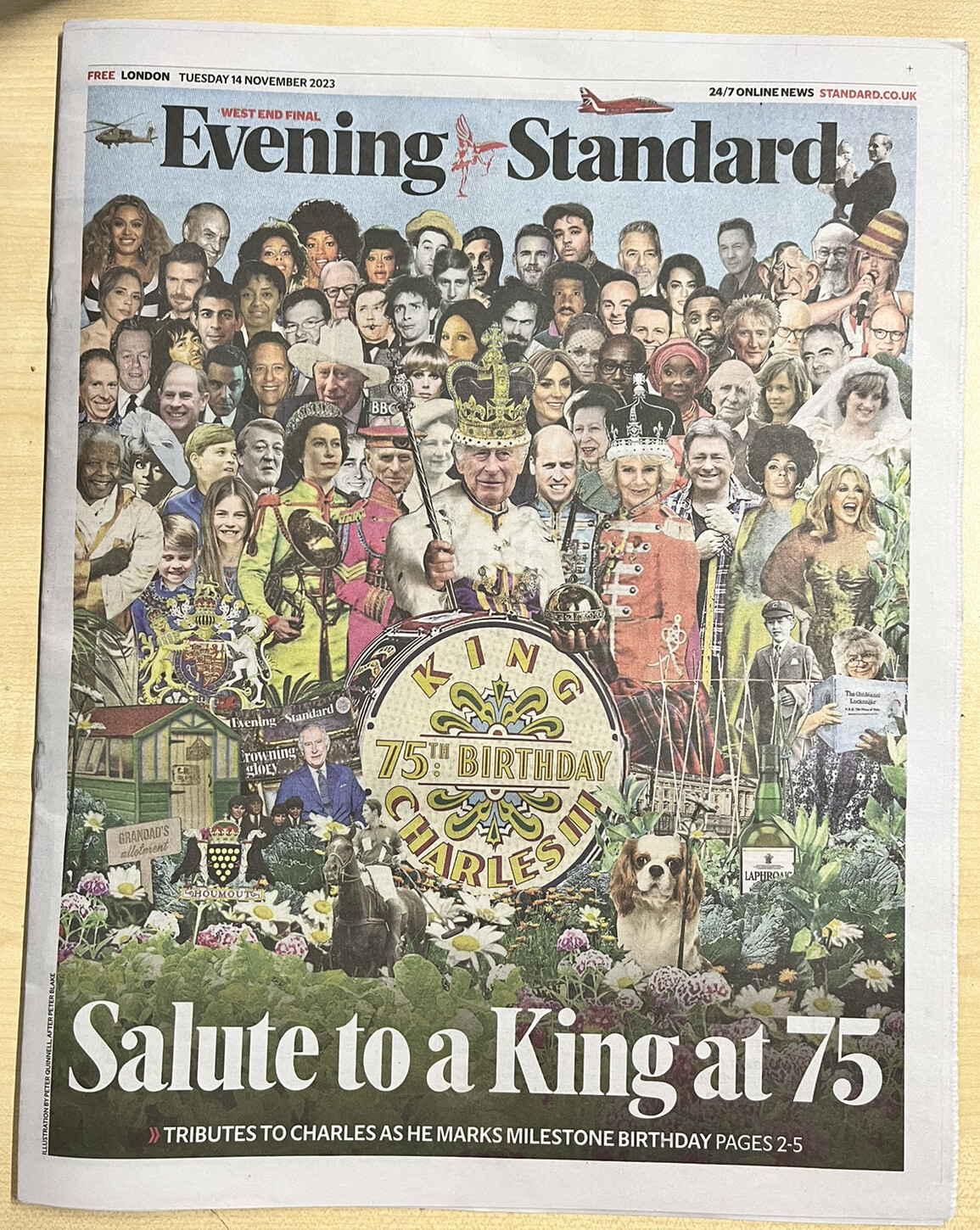 Evening Standard – King Charles III 75th Birthday – 14th November 2023