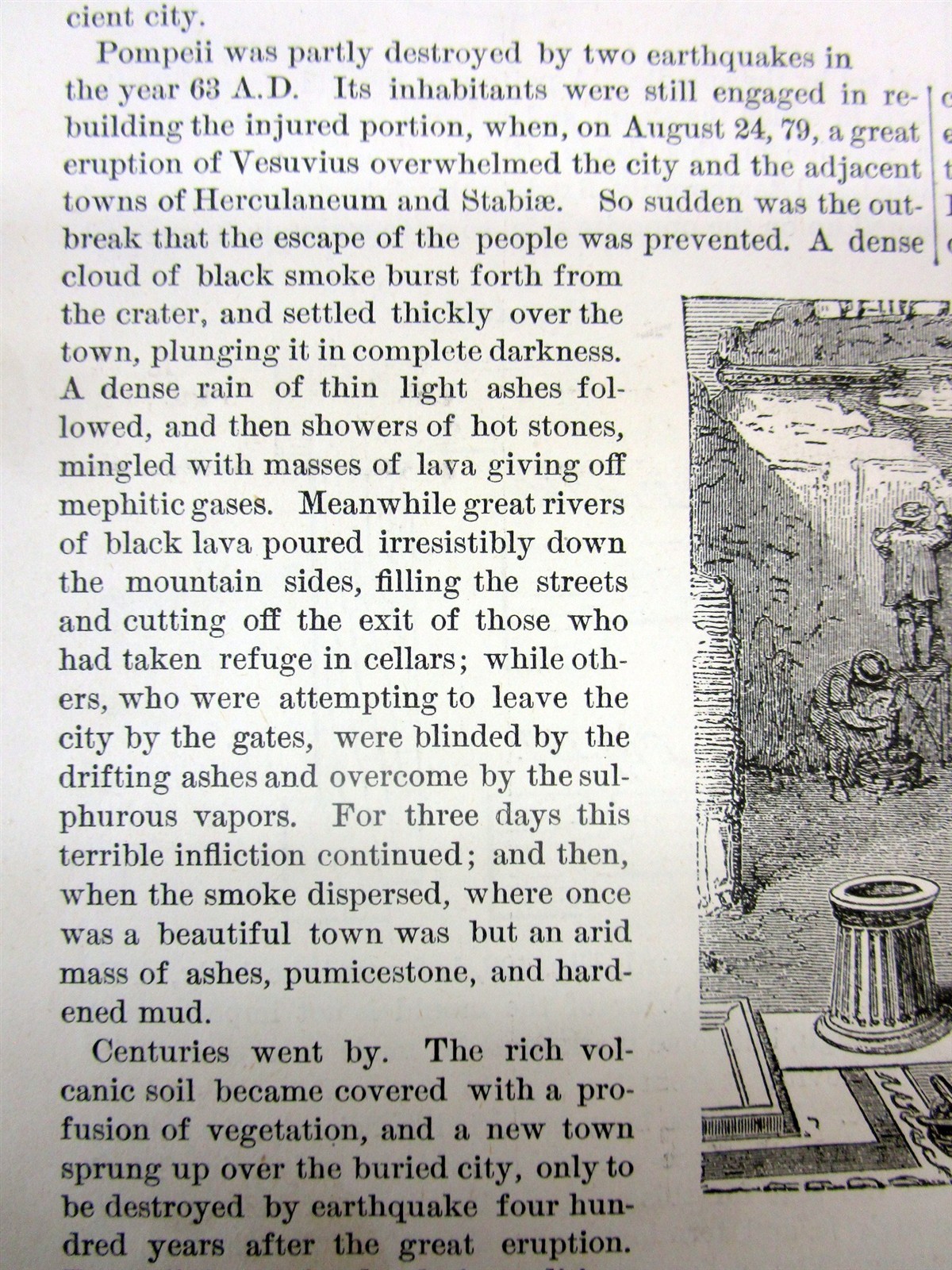 1877 illustrated newspaper POMPEII Italy EARLY ARCHEOLOGY EXCAVATION Engravings