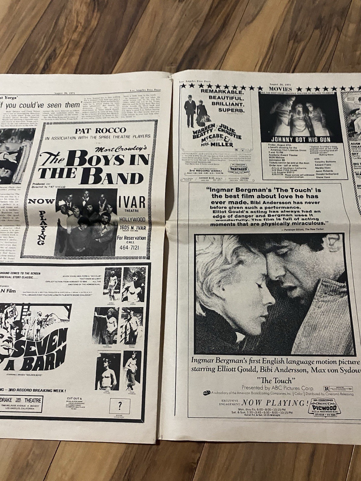 Lot of 4 Los Angeles LA Free Press Newspapers Loads of Vintage Music Ads