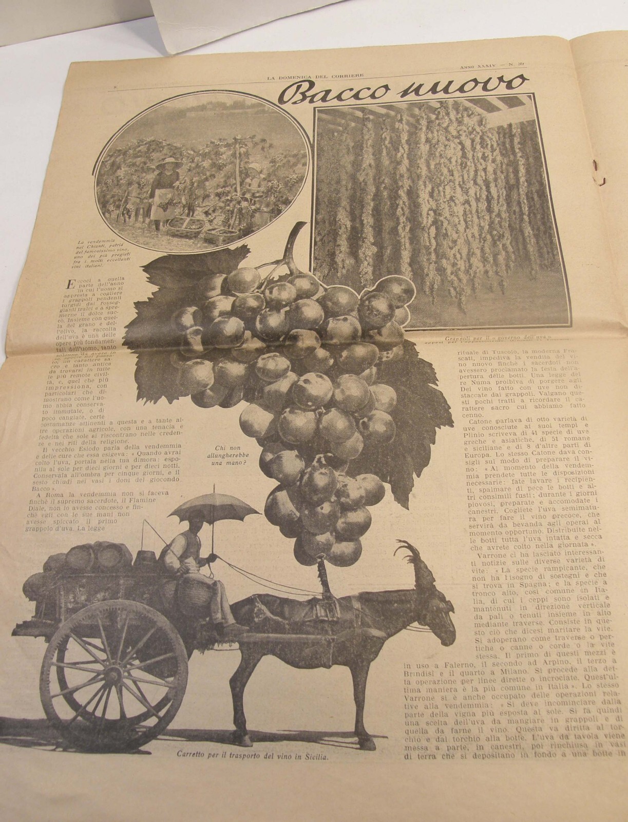 SEPTEMBER 1932 LA DOMENICA DEL CORRIERE ITALIAN NEWSPAPER QUEEN ELENA COVER