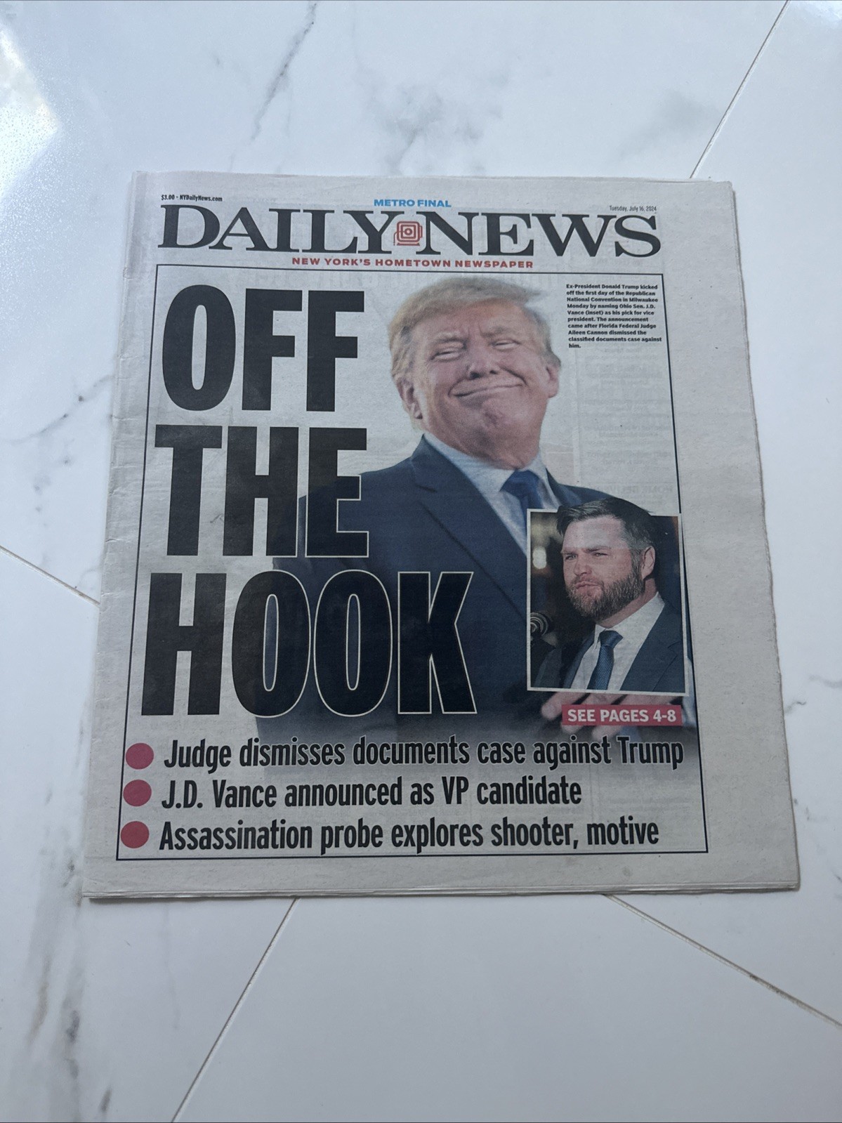 23 News Paper Long Paper Trail Of 2024 Election Process Since Biden Drop Out