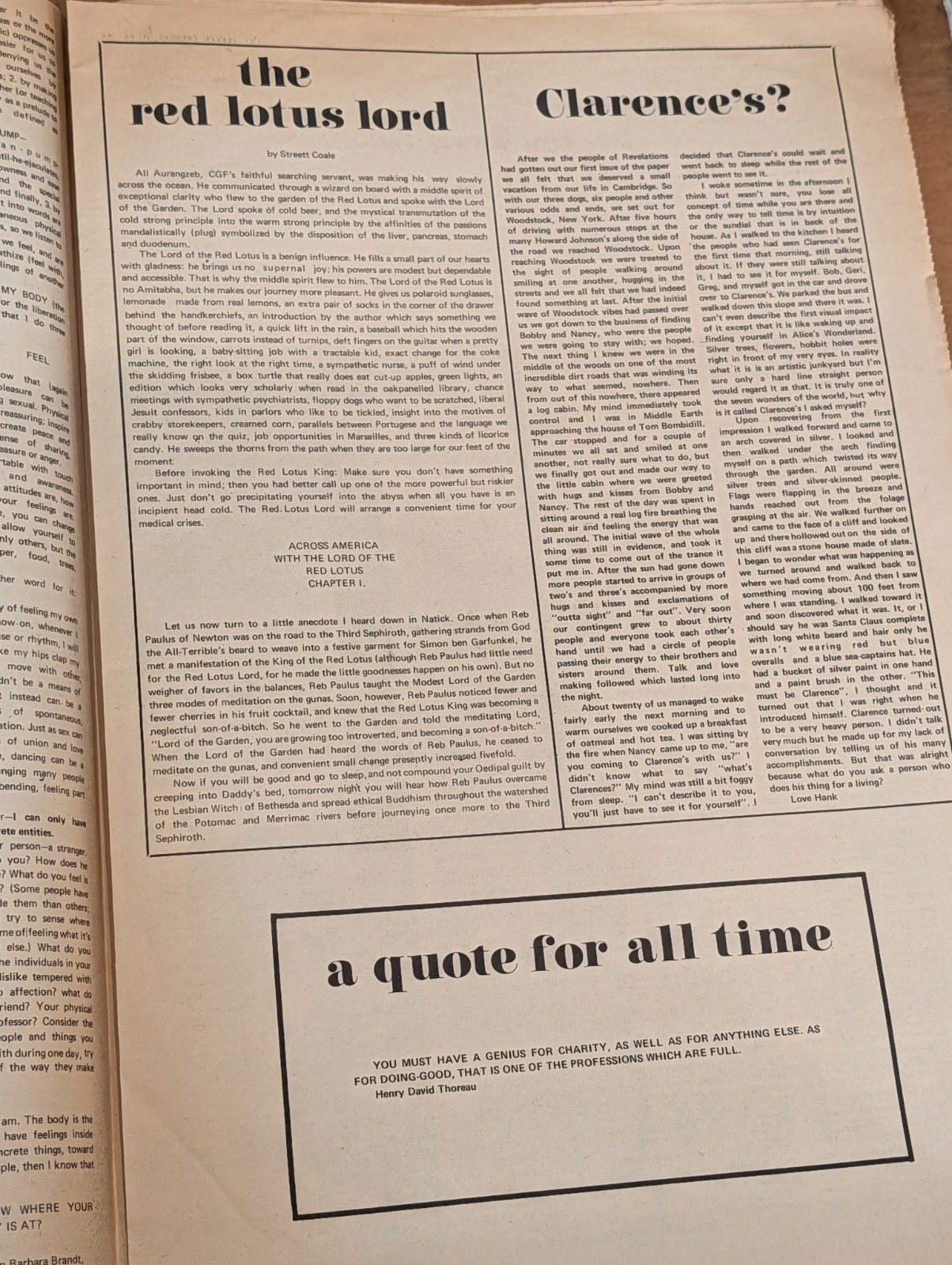 Revelations 1969 Underground Newspaper Cambridge William Blake Black Panthers 2