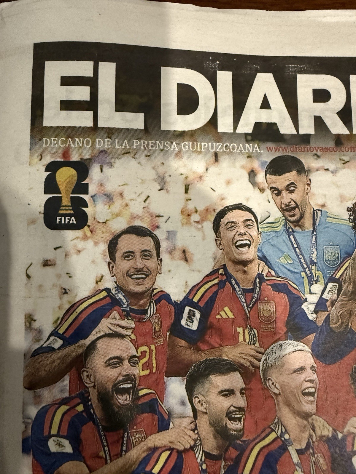 El Diario Vasco Spanish Newspaper July 20 2026 “¡BICAMPEONES!” Spain World Cup!