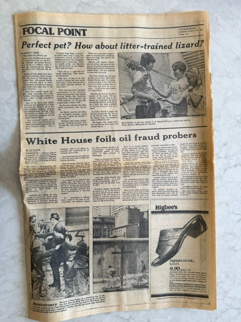 Cleveland Plain Dealer newspaper, Sec A/B/C, August 10, 1981, MLB All-Star Game