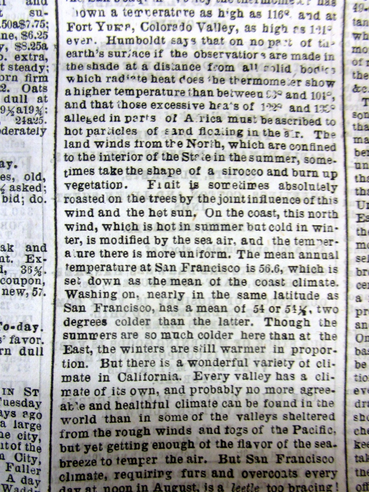 1869 newspaper DETAILED early DESCRIPTION of SAN FRANCISCO California 155 yr ago