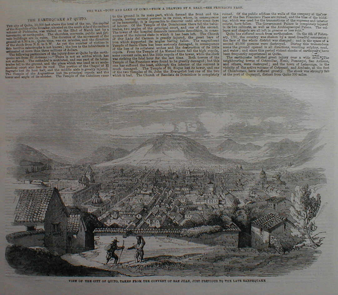Battle of Montebello – Italy War 1859 Ecuador Quito Earthquake – Queen Victoria